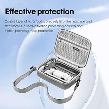 GAEKOL Carrying Case for Insta360 Flow Pro / Insta360 Flow, Hard Shell Bag Travel Case for Insta360 Flow Creator Kit/Pro Tripod Kit AI-Powered Smartphone Stabilizer Gimbal Accessories