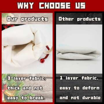 Cat Christmas Stocking 19’’ Xmas Pet Hanging Stockings with 3D Black Leather Cat Pattern Oversize Handmade Xmas Fireplace Hanging Stockings Decorations for Family Holiday Season Party Decor Pets Gifts