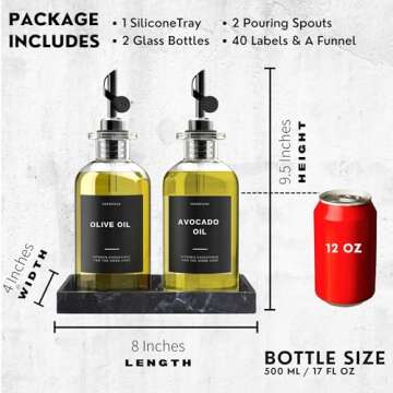 Stylish Verspace Olive Oil Dispenser Set for Every Kitchen