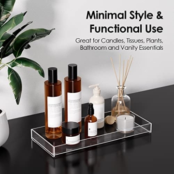 MaxGear Acrylic Vanity Tray - Elegant & Practical Organizer
