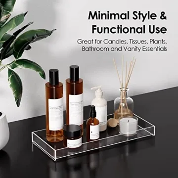 MaxGear Acrylic Vanity Tray - Elegant & Practical Organizer