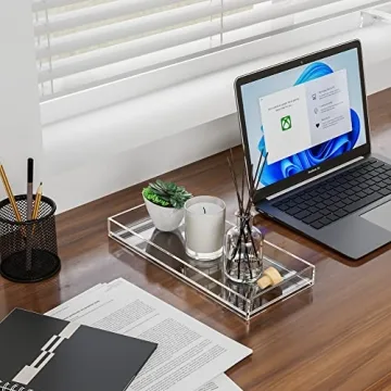 MaxGear Acrylic Vanity Tray - Elegant & Practical Organizer