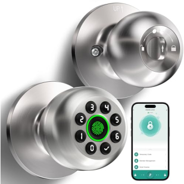 Fingerprint Door Lock, Smart Fingerprint Door Knob with Keypad, Biometric Door Lock with App Control...