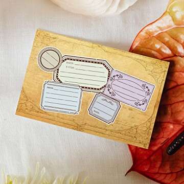 PH Pandahall Clear Label Stamps, Frame Silicone Clear Stamps Vintage Transparent Seals for DIY Photo Albums, Holiday Cards, Scrapbooking, Gift Tags and Other Craft Projects