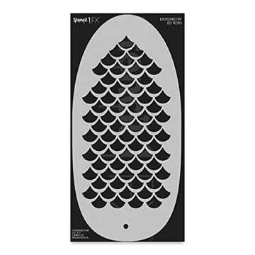 Stencil1FX - Mermaid Scales Eye Makeup Stencil for Costumes, Dress Up, Halloween, Cosplay, Arts, Face Painting