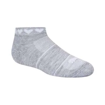 PUMA Girls 8 Pack Low Cut Socks & Hair Ties for Active Kids