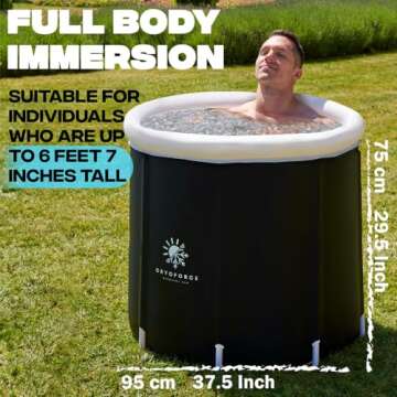 Portable Cold Plunge Tub for Recovery and Wellness