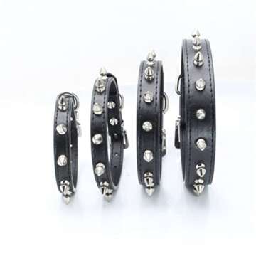 Adjustable Spiked Dog Collar for Small Dogs and Cats