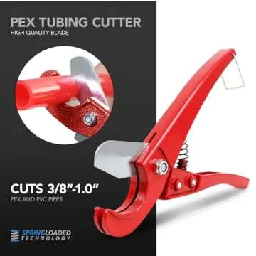 Starter Kit for 1/2-In Pex with Crimper & Cutter Tools - Set includes Brass Elbow & Coupling Fittings, Cinch Clamps, Half Clamps, and 2 Rolls of 1/2-In X 100ft PEX Tubing