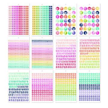 Carpe Diem A5 Sticker Tablet - Numbers for Creative Planning