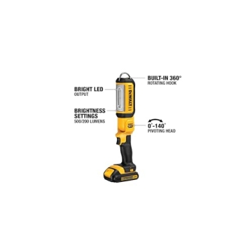 DEWALT 20V MAX LED Work Light for Easy Illumination