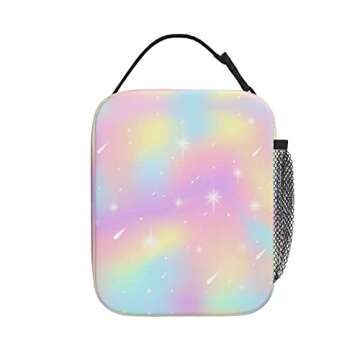 Cuesr Tie Dye Lunch Box for Kids - Insulated Cooler Bag