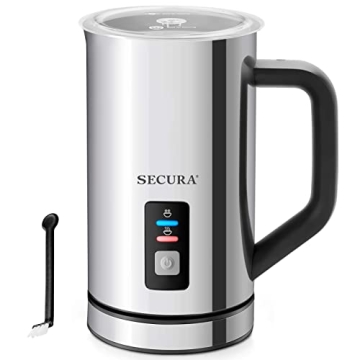 Secura Milk Frother for Perfect Lattes & Cappuccinos