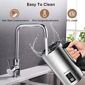 Secura Milk Frother for Perfect Lattes & Cappuccinos