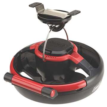 Coleman Lighted Tent Fan, Fan & Light Combo for Tents/Cars/RVs, Illuminates and Keeps You Cool, CPX 6 Compatible, 2 Light Modes & 2 Fan Speeds