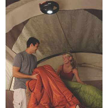 Coleman Lighted Tent Fan, Fan & Light Combo for Tents/Cars/RVs, Illuminates and Keeps You Cool, CPX 6 Compatible, 2 Light Modes & 2 Fan Speeds