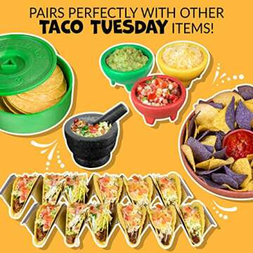 Nostalgia Taco Tuesday 10-Inch Snack & Dip Bowl