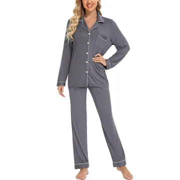 Pjmlifecoco Pajamas Set Long Sleeve Sleepwear for Women
