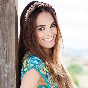 WILLBOND Pearl Headbands Set - Velvet & Faux Pearls for Women