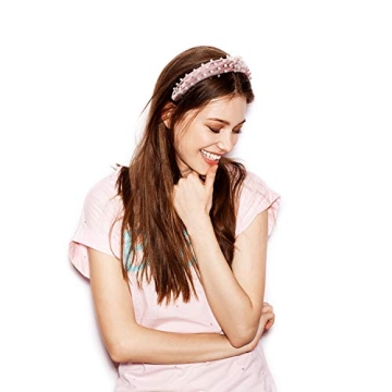 WILLBOND Pearl Headbands Set - Velvet & Faux Pearls for Women