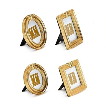 Golden Bee Set of 4 Elegant Photo Frames for Your Home