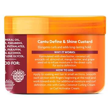 Cantu Shea Butter Curling Custard for Natural Hair 12oz