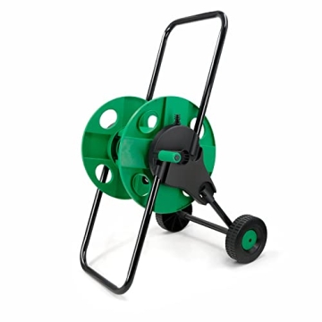 Altdorff Garden Hose Reel Cart with Wheels, Portable 66ft Hose Trolley, Water Hose Reel Retractable ...