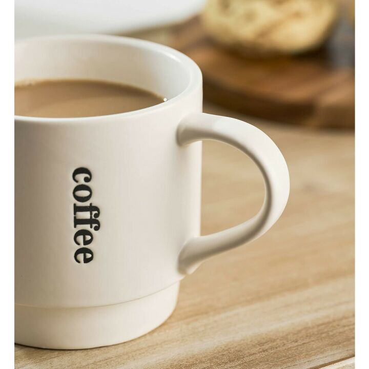 Lauchuh Stackable Coffee Mugs Set of 4