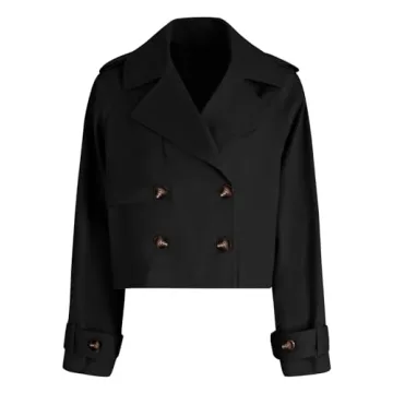 Buy Tankaneo Cropped Trench Coat - Perfect for Spring