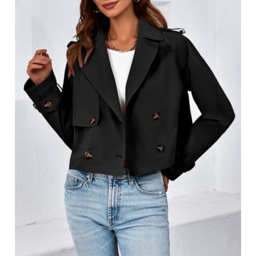 Buy Tankaneo Cropped Trench Coat - Perfect for Spring