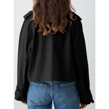 Buy Tankaneo Cropped Trench Coat - Perfect for Spring