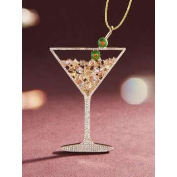 COXTNBIO Christmas Ornaments 2024 Martini Ornament - Perfect Keepsake Gifts for All