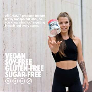 GHOST Glow: Beauty and Detox Support Formula - 30 Servings, Peach - Skin Boosting Biotin and L-Theanine for Antioxidants for Hydration Radiance, Complexion and Nourishment - Vegan, Gluten-Free