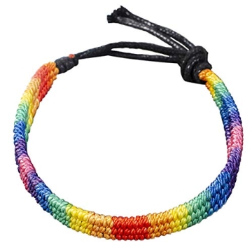 Nanafast Handmade Rainbow LGBT Pride Bracelet for Everyone