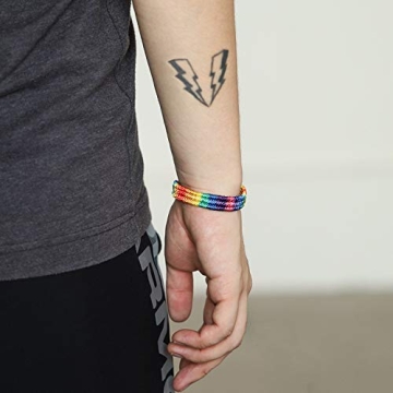 Nanafast Handmade Rainbow LGBT Pride Bracelet for Everyone