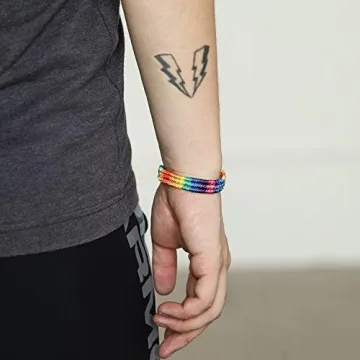 Nanafast Handmade Rainbow LGBT Pride Bracelet for Everyone
