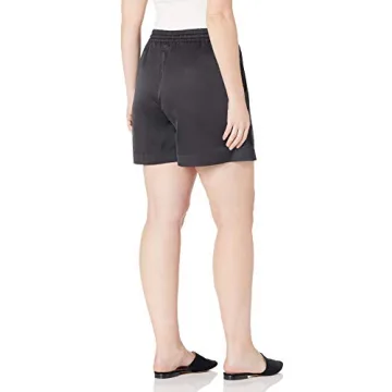 The Drop Women's Eva Silky Shorts in Black - Stylish Comfort