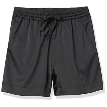 The Drop Women's Eva Silky Shorts in Black - Stylish Comfort