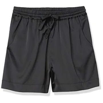 The Drop Women's Eva Silky Shorts in Black - Stylish Comfort