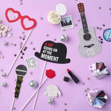 Big Dot of Happiness in My Party Era Photo Booth Props Kit - 20 Ct