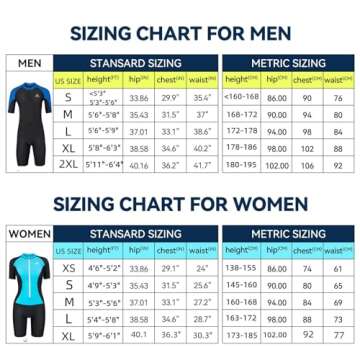 COPOZZ Diving Skin, Men Women Youth Thin Wetsuit Rash Guard- Full Body UV Protection - for Diving Snorkeling Surfing Spearfishing Sport Skin