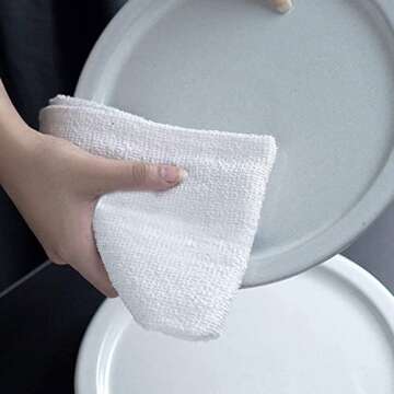 Avalon Towels Bar Mop Towels – Pack of 15 Size 16x19 Inches, 100% Ring Spun Cotton Cleaning Rags, Absorbent Bar Towels, Restaurant Cleaning Towels, Reusable Dish Towels Multipurpose Towels