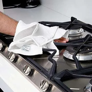 Avalon Towels Bar Mop Towels – Pack of 15 Size 16x19 Inches, 100% Ring Spun Cotton Cleaning Rags, Absorbent Bar Towels, Restaurant Cleaning Towels, Reusable Dish Towels Multipurpose Towels