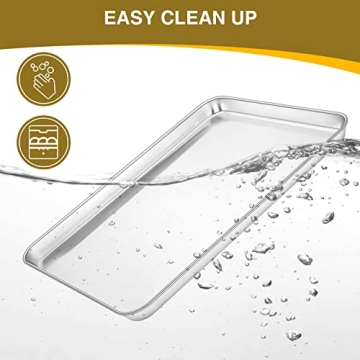 Wildone Stainless Steel Baking Sheet Set for Easy Cooking