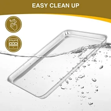 Wildone Stainless Steel Baking Sheet Set for Easy Cooking
