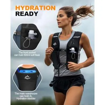 ISEYOU Running Vest - Hydration & Safety for All