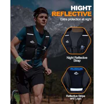 ISEYOU Running Vest - Hydration & Safety for All