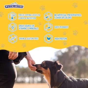 Nutri Bites Freeze Dried Chicken Treats for Dogs & Cats