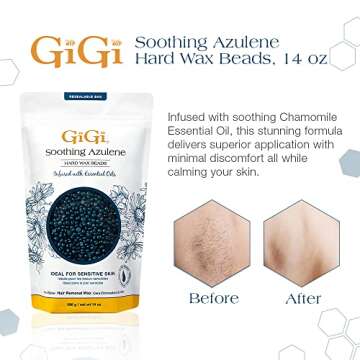 Soothing Azulene Hard Wax for Sensitive Skin | GiGi