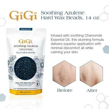 Soothing Azulene Hard Wax for Sensitive Skin | GiGi
